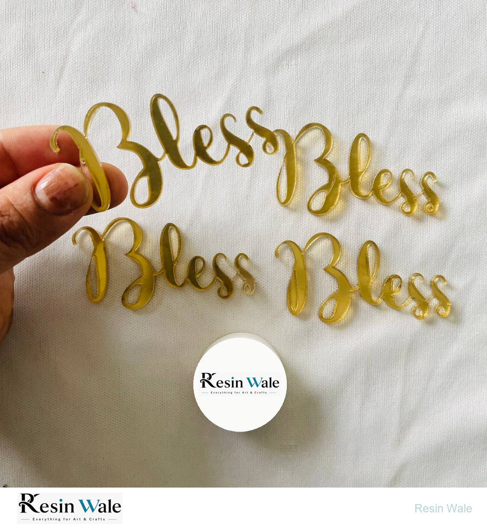 Acrylic Cutout- Bless - Resin Wale