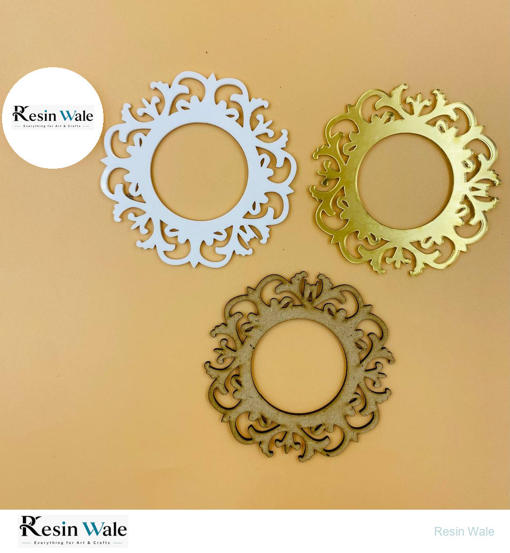 Designer Round Frame (C) - Resin Wale
