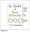 Custom MDF/Acrylic Thumb Print Couple Frame Cutouts - Resin Wale