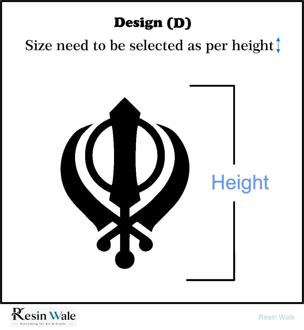 Custom Acrylic - Khanda Logo - Resin Wale