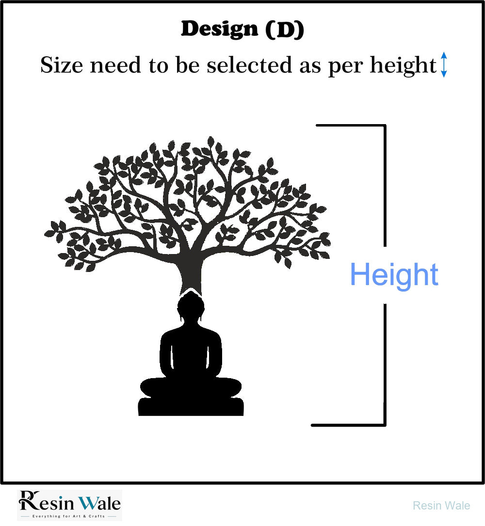 Custom Acrylic Mahaveer Swami - Design D - Resin Wale