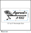 Custom Nameplate Base + Acrylic Name (Design B) - Resin Wale