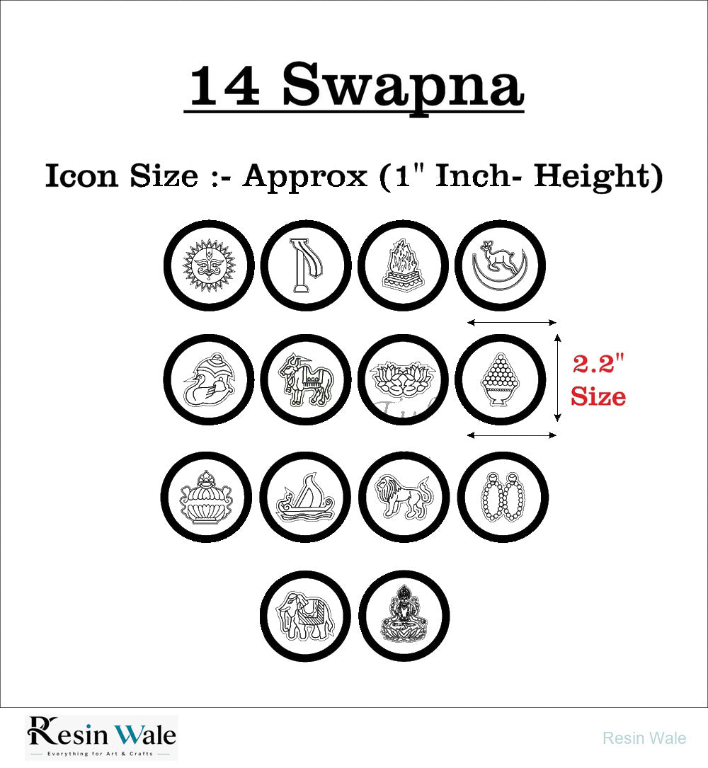 Custom Acrylic - 14 Swapna With Border - Resin Wale