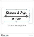 Custom Nameplate Base + Acrylic Name (Design F) - Resin Wale