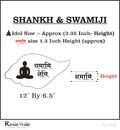 Custom Shankh Base + Swamiji Cutout - Resin Wale