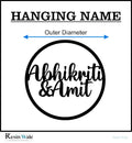 Custom Acrylic Hanging Name - Round (B) - Resin Wale