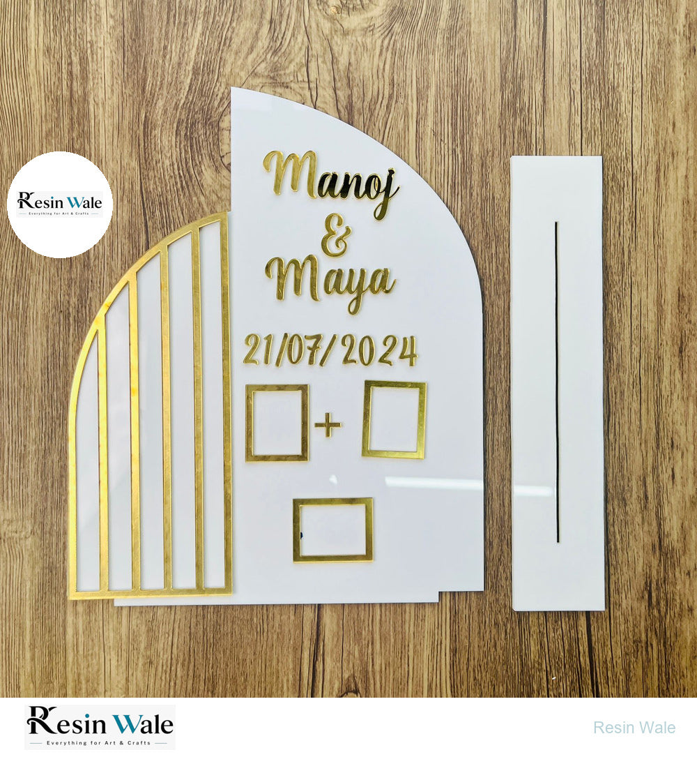 Custom Designer Thumb Print Frame with Base(A) - Resin Wale