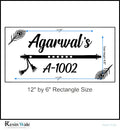 Custom Nameplate Base + Acrylic Name (Design G) - Resin Wale