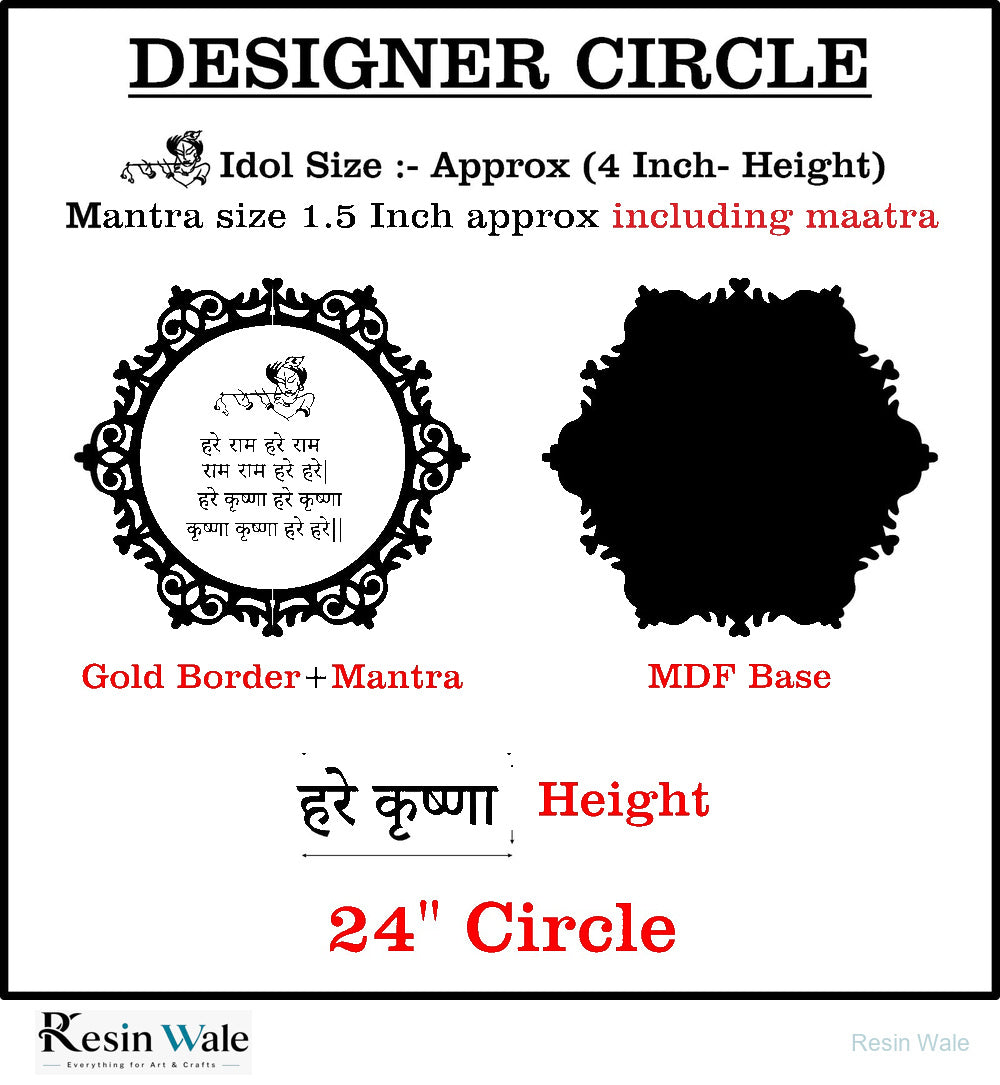 Custom Mantra Frame Set - Designer Round - Resin Wale