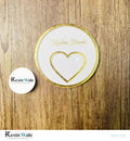 Mini Thumbprint Frame - Round - Resin Wale