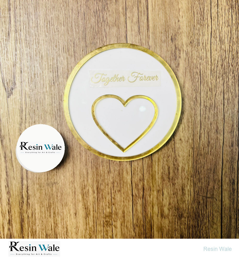 Mini Thumbprint Frame - Round - Resin Wale
