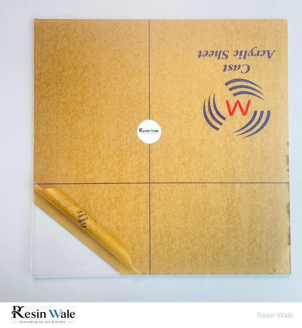 Transparent Acrylic Square Cutout - Resin Wale