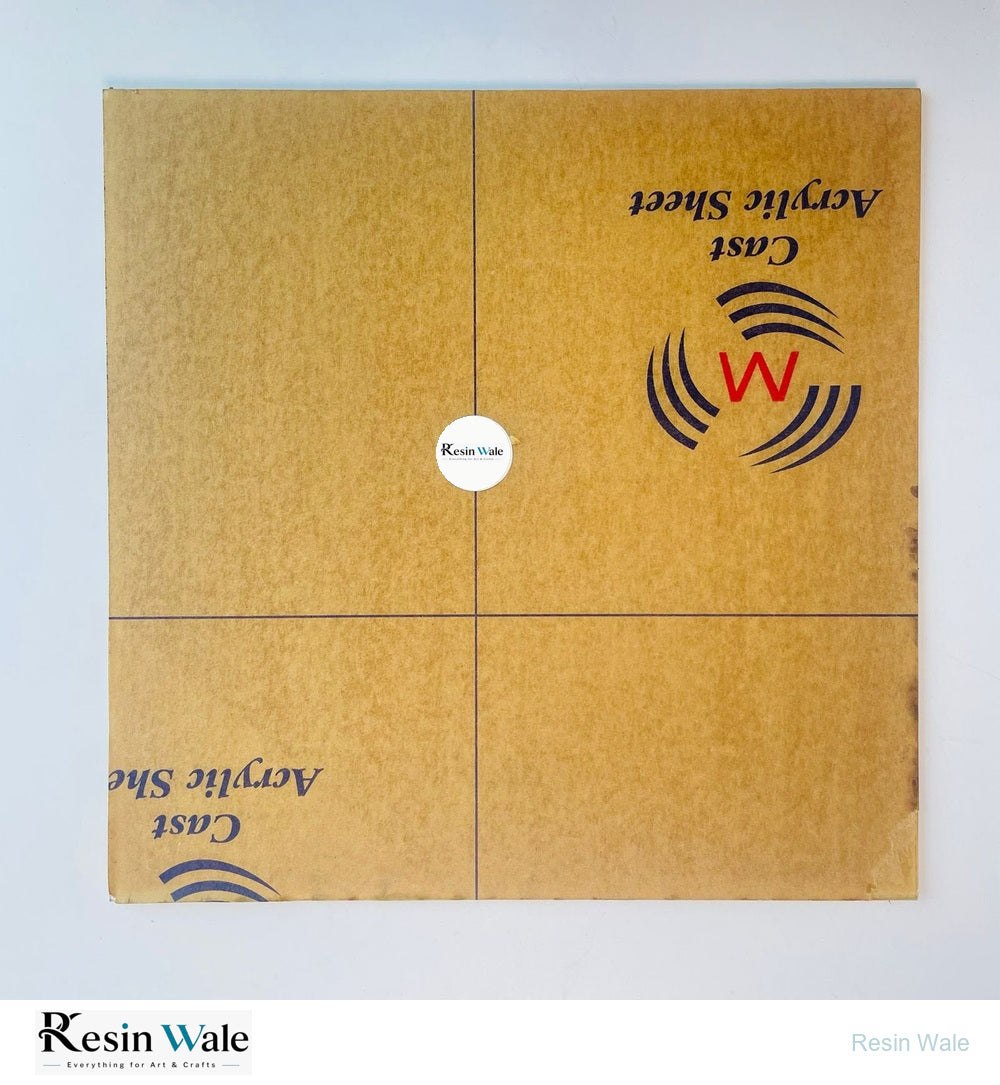 Transparent Acrylic Square Cutout - Resin Wale