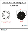 Custom Base with Acrylic Set (A) - Jain Combo - Resin Wale