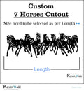 Custom Acrylic - Running 7 Horses cutout - Resin Wale