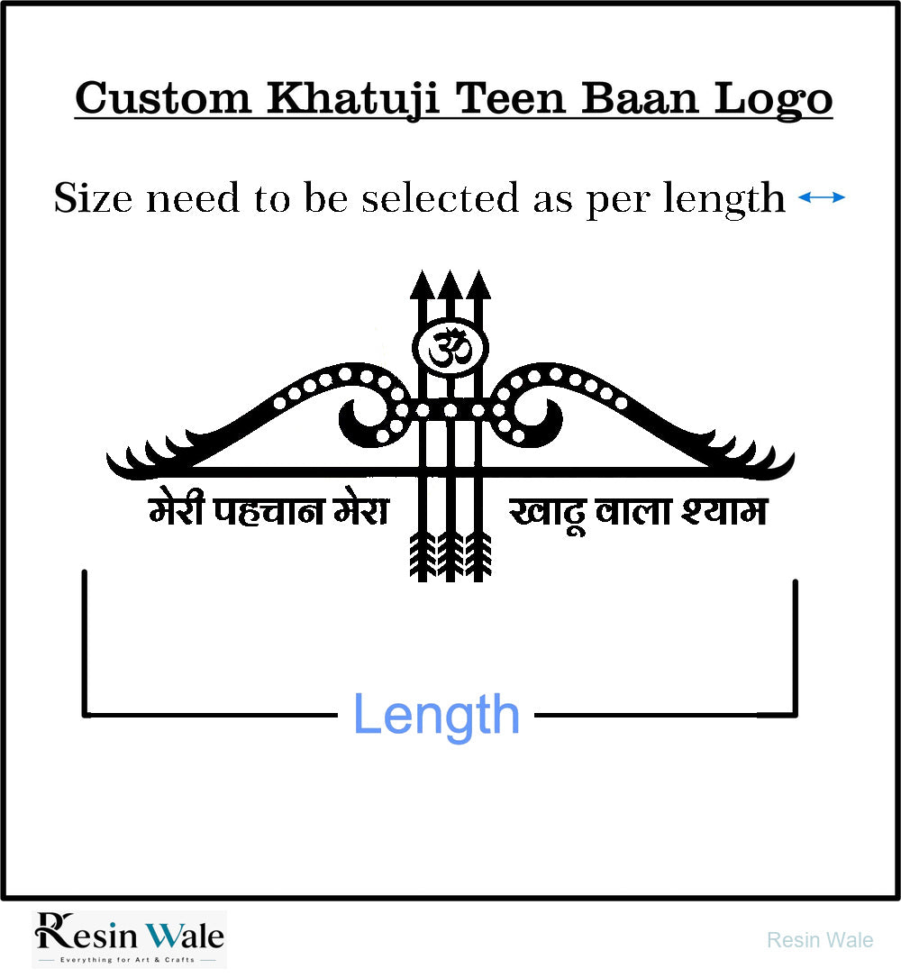 Custom Acrylic - Teen Baan logo Khatuji - Resin Wale