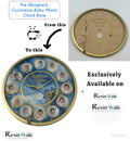 Custom Baby Clock Base with Acrylic Cutouts - Resin Wale