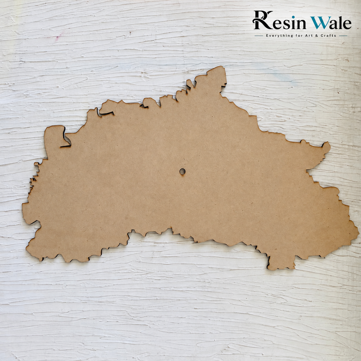 Map Geode Clock Base | Resin Wale
