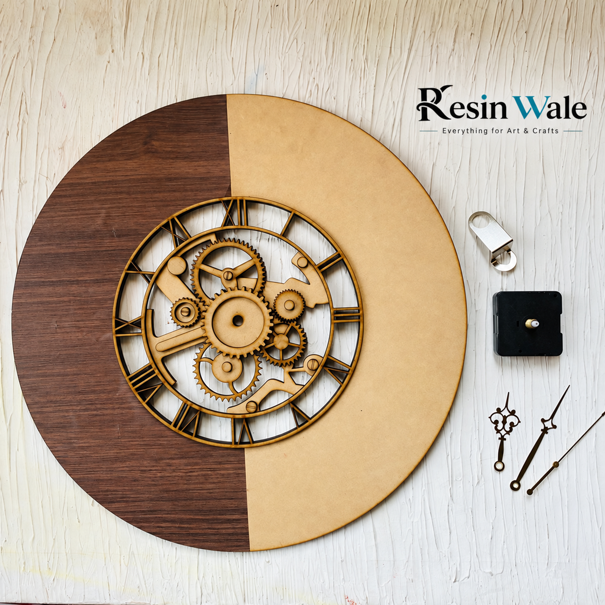 3D Gear Clock set-Design A | Resin Wale