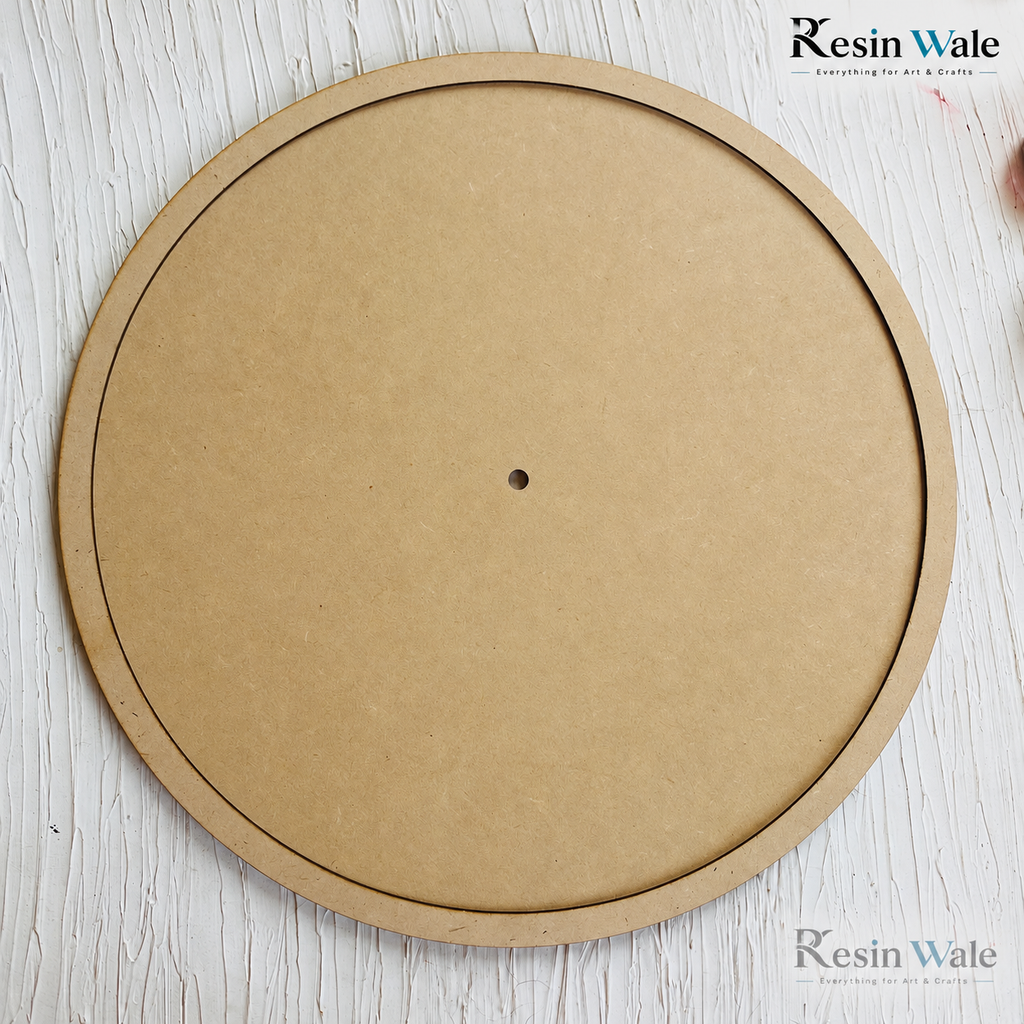 MDF Border Clock Base | Resin Wale