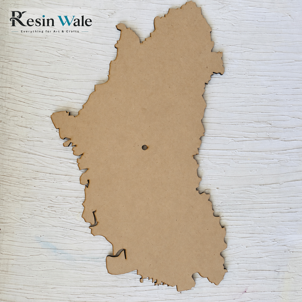 Map Geode Clock Base | Resin Wale