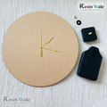 12" MDF Clock Set | Resin Wale