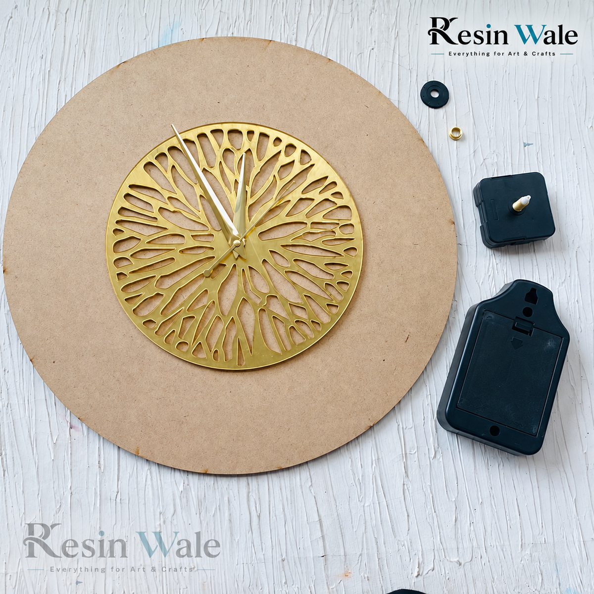 14" designer Ring Clock Set | Resin Wale