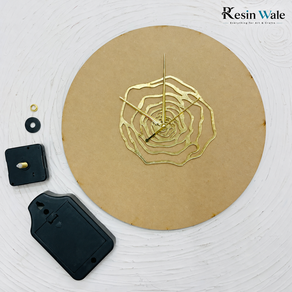 12" Rose Ring Clock Set | Resin Wale