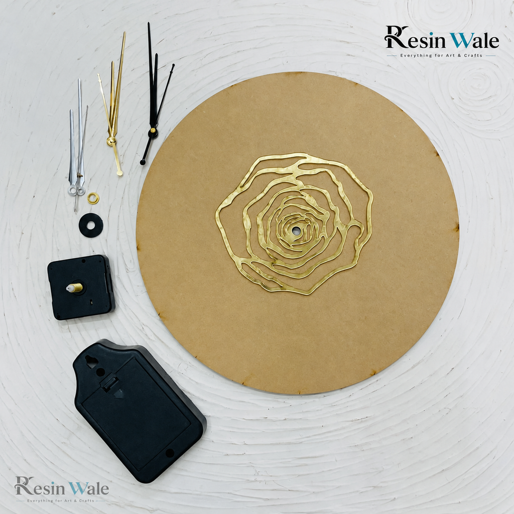 12" Rose Ring Clock Set | Resin Wale