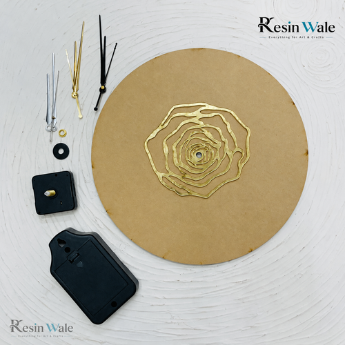 12" Rose Ring Clock Set | Resin Wale