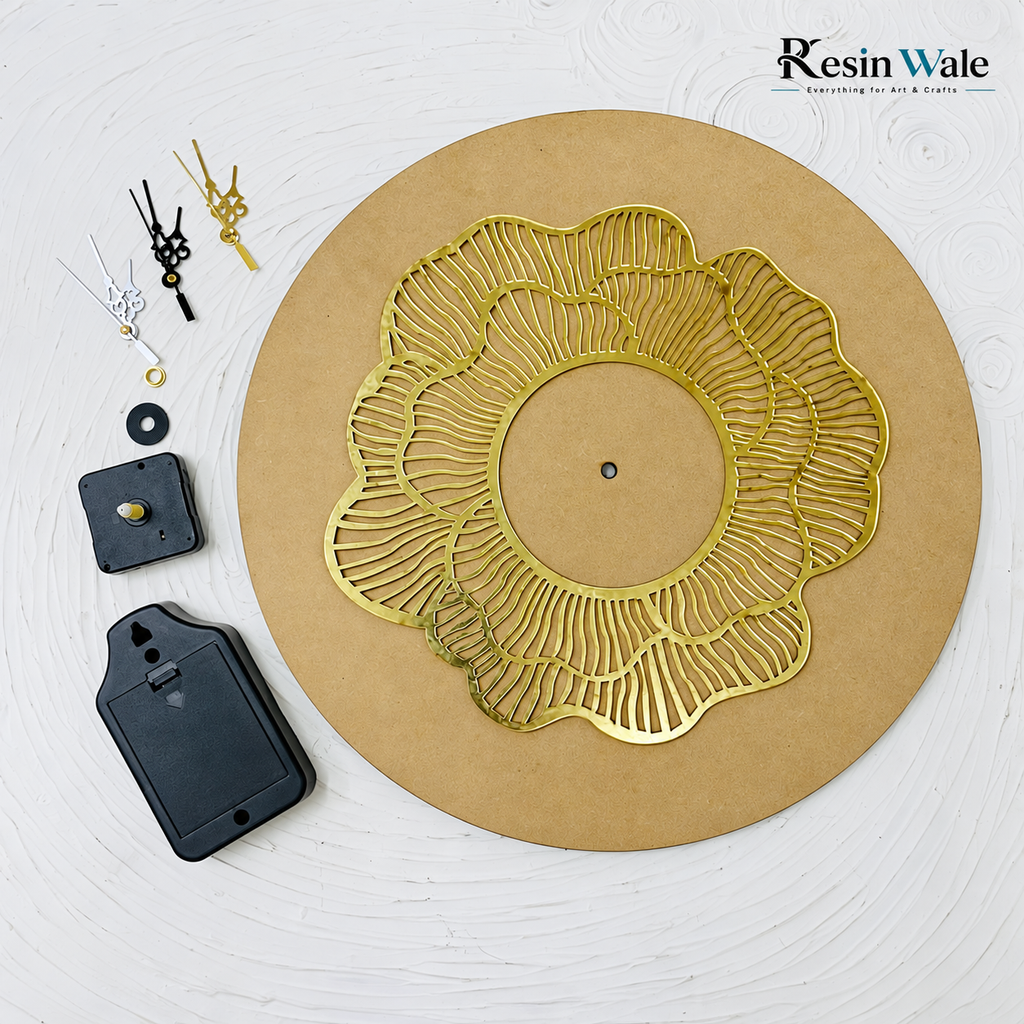 16" Flower Ring Clock Set | Resin Wale