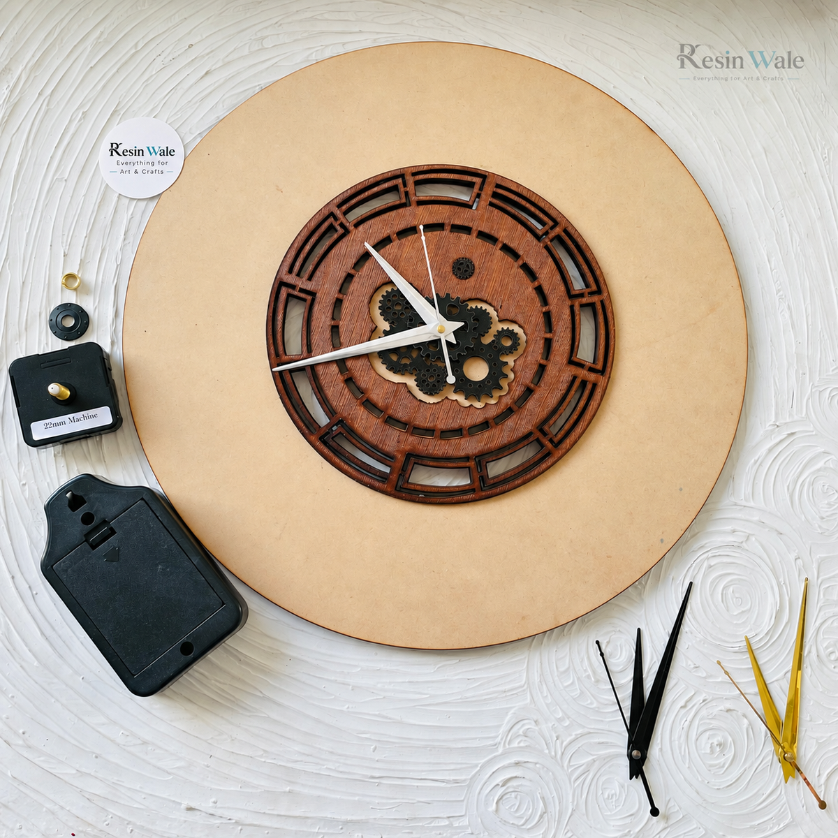 3D Gear Clock set-Design B | Resin Wale