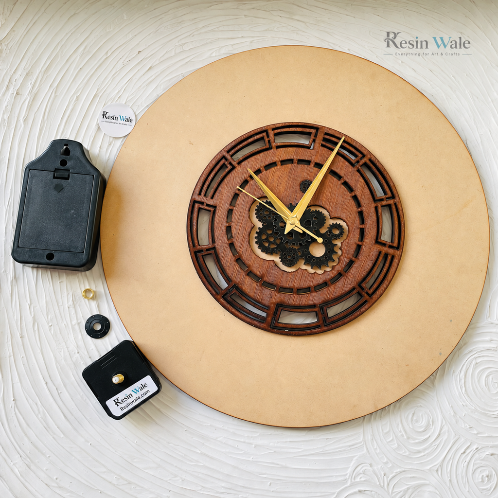3D Gear Clock set-Design B | Resin Wale