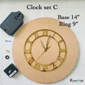 Clock Set With Roman Ring C | Resin Wale