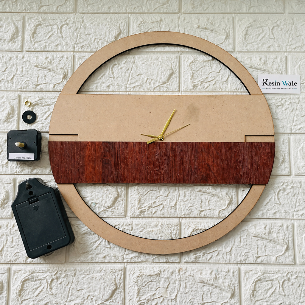 3D Clock Set - Design C | Resin Wale