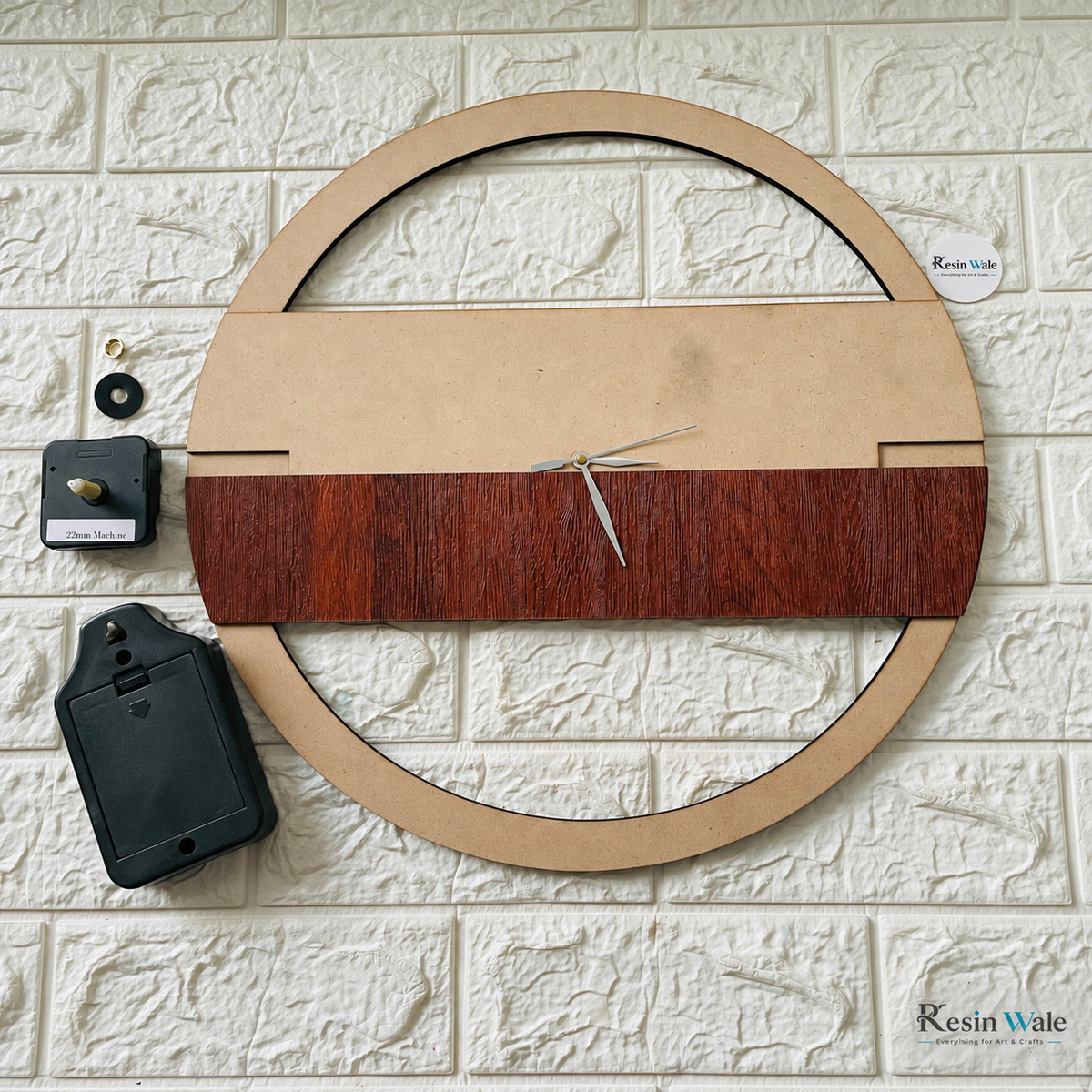 3D Clock Set - Design C | Resin Wale