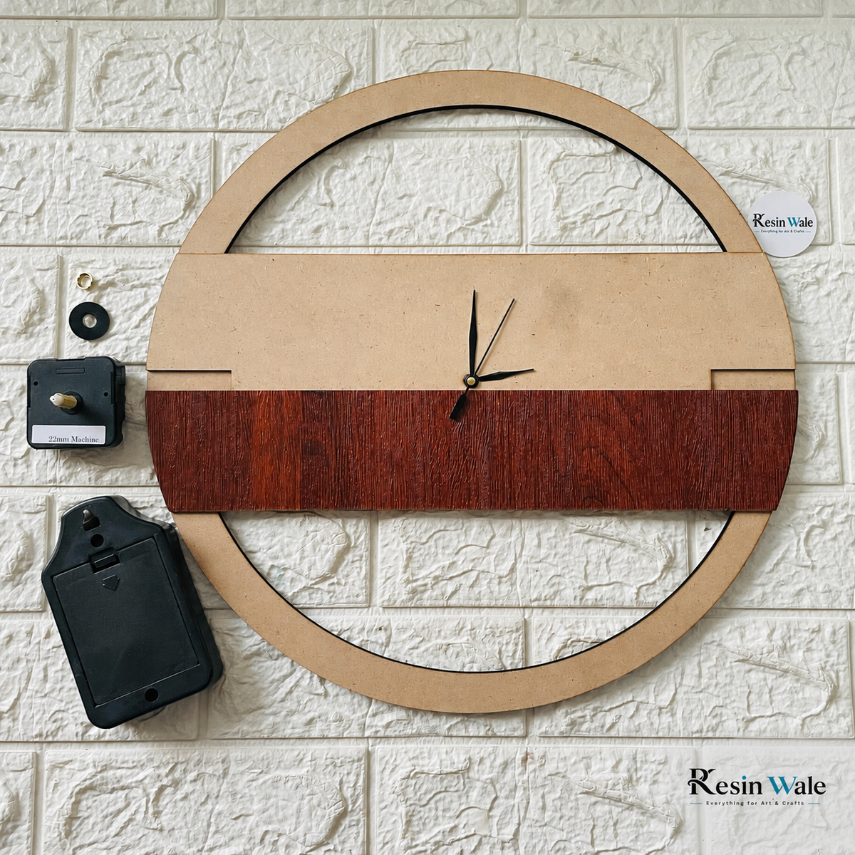 3D Clock Set - Design C | Resin Wale