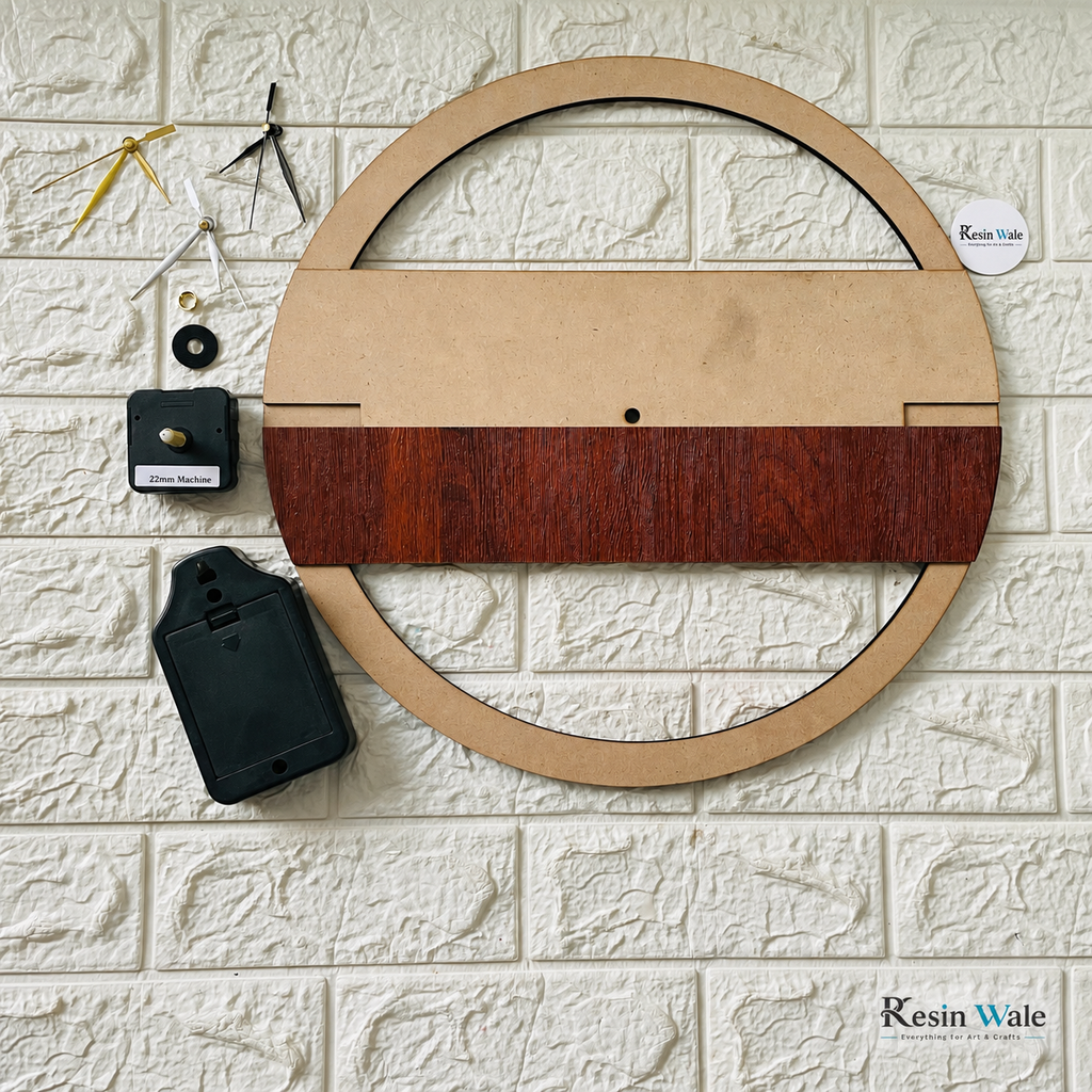 3D Clock Set - Design C | Resin Wale