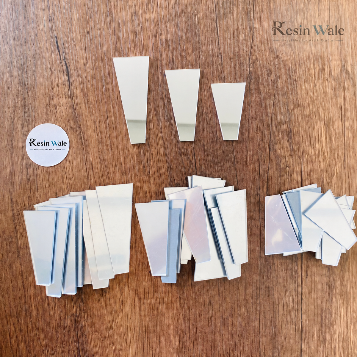 Mirror Design Clock Base A | Resin Wale