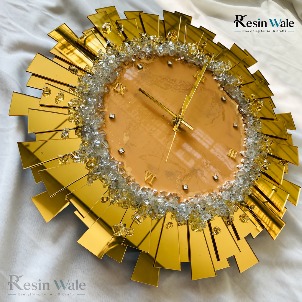 Mirror Design Clock Base A | Resin Wale