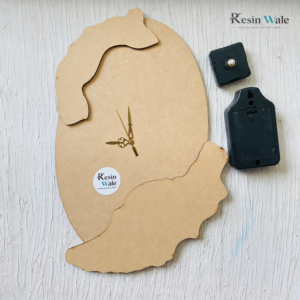 Oval Geode Clock Set (C) | Resin Wale