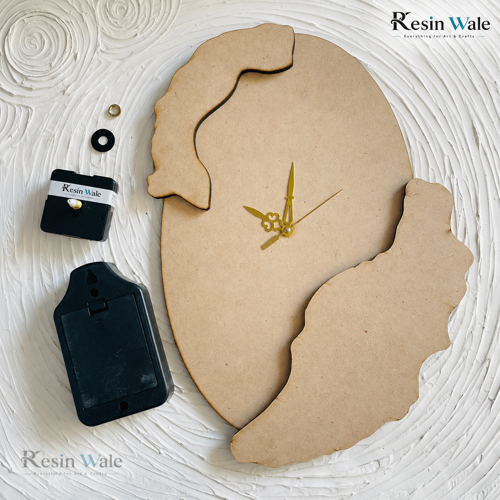 Oval Geode Clock Set (C) | Resin Wale
