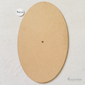 Oval MDF Clock Base | Resin Wale