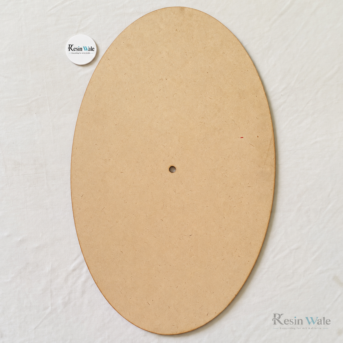Oval MDF Clock Base | Resin Wale