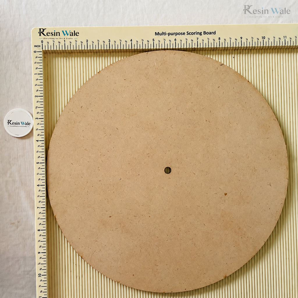 11" MDF Clock Base | Resin Wale