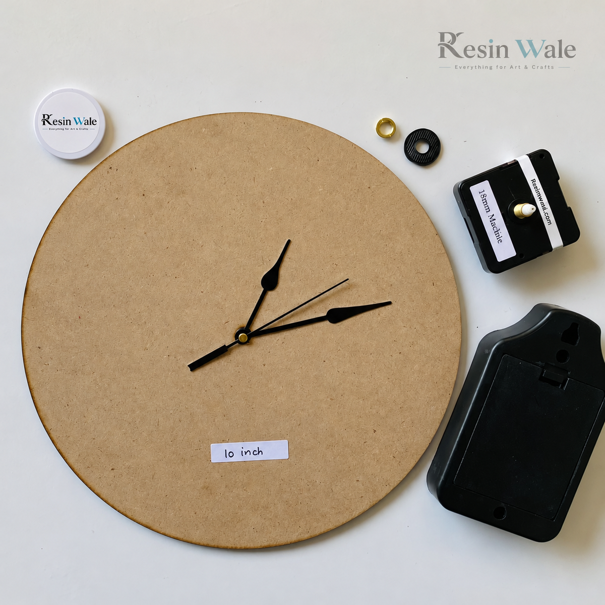 MDF Clock Set | Resin Wale