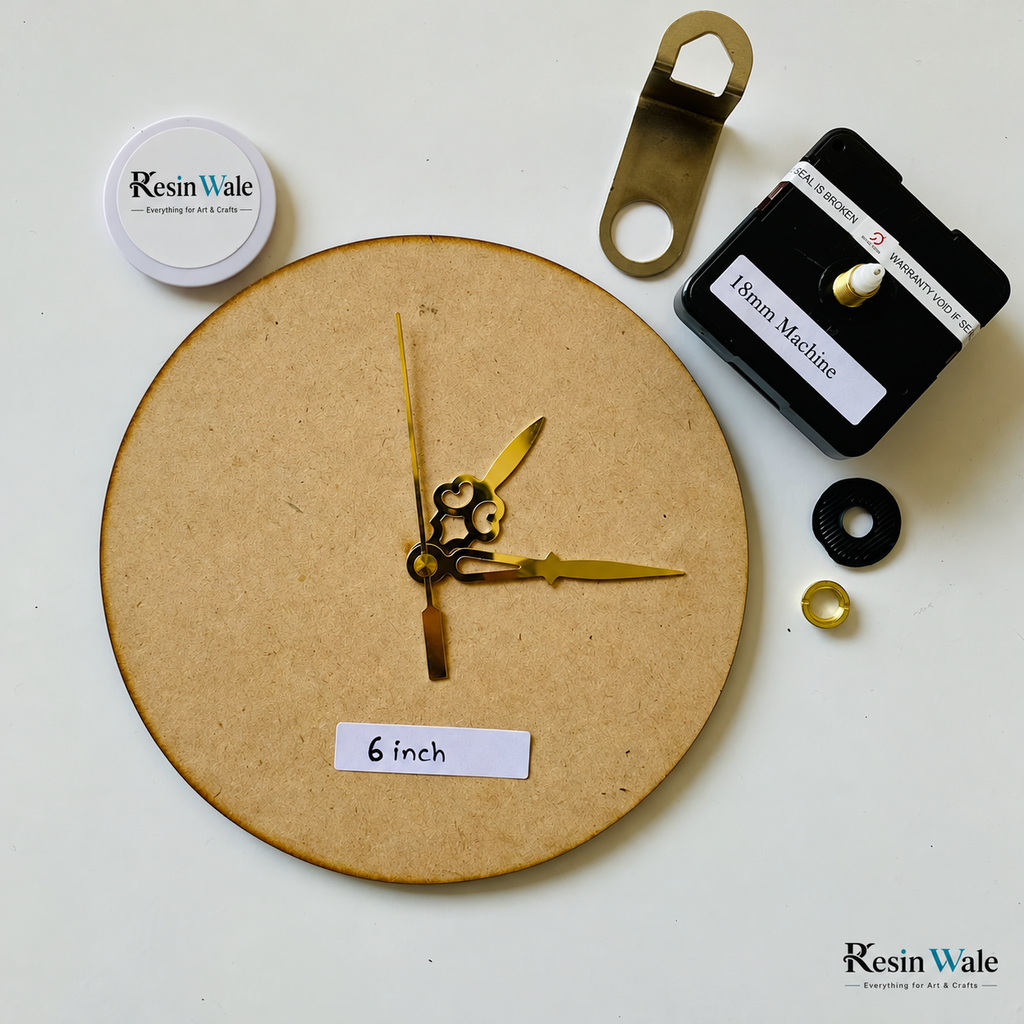 MDF Clock Set | Resin Wale
