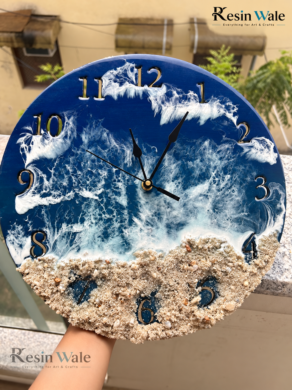 12" Number Cutout Clock Set | Resin Wale