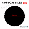 Custom MDF Base (A) - Agate Round | Resin Wale