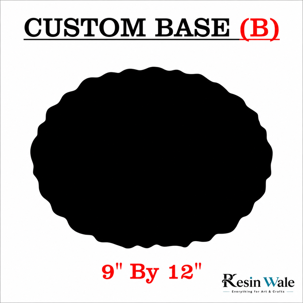 Custom MDF Base (B) - Oval Agate | Resin Wale